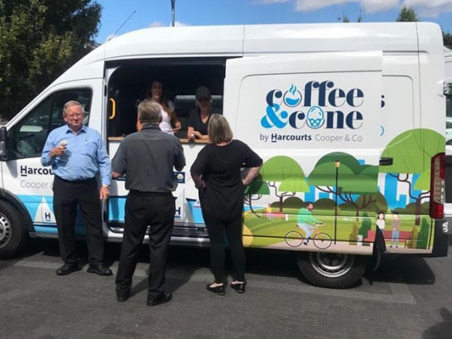 Harcourts Cooper & Co - Coffee & Cone Truck
